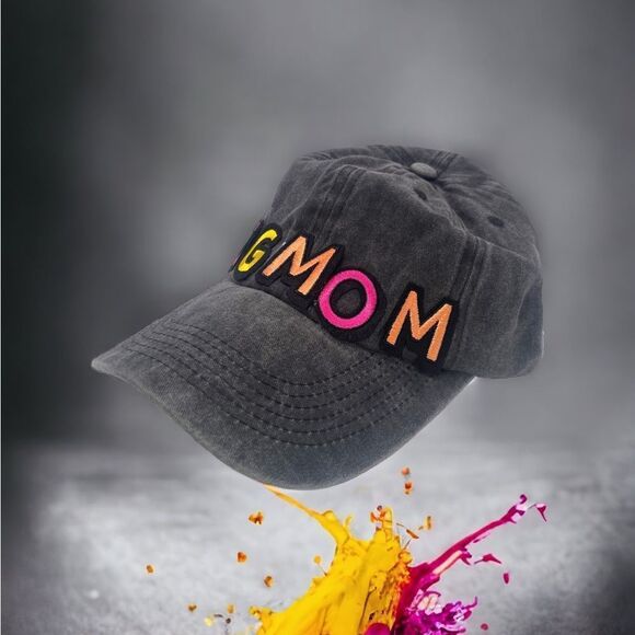 NWT Wool + Pepper Co. DOG MOM Varsity Letter Patched Unisex Hat - Picture 2 of 3